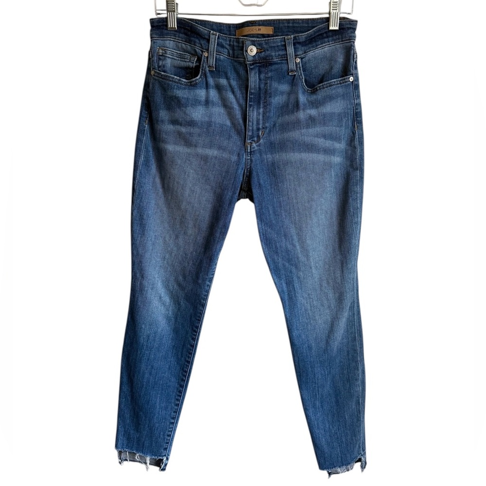 Joe’s Jeans Savannah High Rise Destroyed Raw Hem Stretch Ankle Jeans Size 29